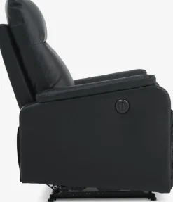 ABILDSKOVSillón reclinable ABILDSKOV eléctrico polipiel negro