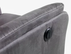 ABILDSKOVSillón reclinable ABILDSKOV eléctrico polipiel gris