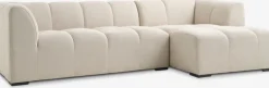 ALLESESofá ALLESE chaise longue derecha tela beis