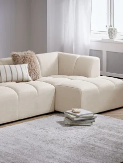ALLESESofá ALLESE chaise longue derecha tela beis