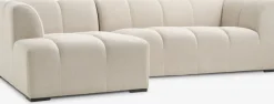 ALLESESofá ALLESE chaise longue izquierda tela beis