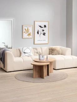 ALLESESofá ALLESE chaise longue izquierda tela beis