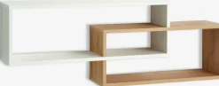 ALLESTEDEstante pared ALLESTED 2 estantes blanco/roble salvaje nat