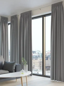 AUSTRACortina AUSTRA 1x140x300 terciopelo gris