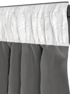 AUSTRACortina AUSTRA 1x140x300 terciopelo gris