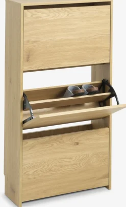 BAKHUSEZapatero BAKHUSE 3 compartimentos color roble cálido