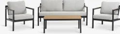 BEJSTRUPConjunto muebles jardín BEJSTRUP 4 plazas gris