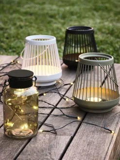 BERGIRISKGuirnalda luces solar BERGIRISK L1000cm 100 LED transparente