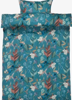 BERTHAPLUSJuego funda nórdica satén BERTHA 155x220 azul