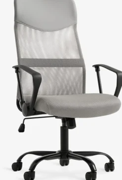 BILLUMSilla de oficina BILLUM malla gris/negro