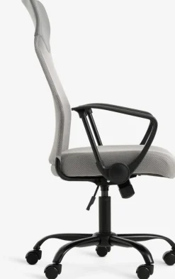 BILLUMSilla de oficina BILLUM malla gris/negro