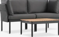 BJORLIConjunto jardín modular BJORLI 2 plazas negro
