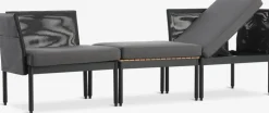 BJORLIConjunto jardín modular BJORLI 2 plazas negro
