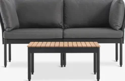 BJORLIConjunto jardín modular BJORLI 2 plazas negro