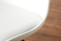 BLOKHUSSilla de comedor BLOKHUS polipiel blanco/natural