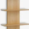 BORUMEstante de pared BORUM 4 estantes color roble natural