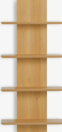 BORUMEstante de pared BORUM 4 estantes color roble natural