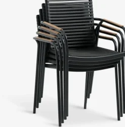 DAGSVAD + NABEMesa FAUSING L190 + 4 sillas NABE negro