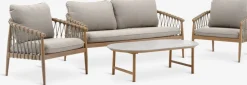 DRUMMEHOLMConjunto muebles jardín DRUMMEHOLM 5 plazas natural