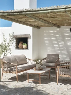 DRUMMEHOLMConjunto muebles jardín DRUMMEHOLM 5 plazas natural