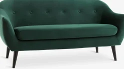 EGEDALSofá EGEDAL 2,5 plazas terciopelo verde