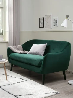 EGEDALSofá EGEDAL 2,5 plazas terciopelo verde