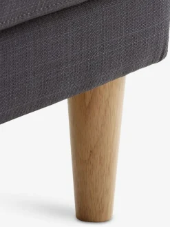 EGENSESofá EGENSE chaise longue tela gris oscuro