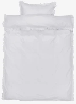 ELMAGOLDJuego funda nórdica algodón lavado ELMA 155x220 blanco