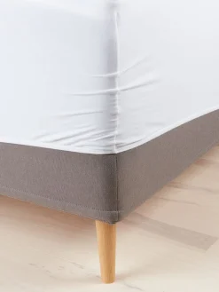 ELSEGOLDSábana bajera ajustable jersey ELSE 90x200x30 blanco