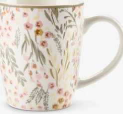 EMILTaza EMIL Ø8xA10cm 35cl con flores