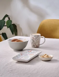 EMILTaza EMIL Ø8xA10cm 35cl con flores