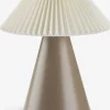 ESMUNDLámpara a pilas ESMUND 16xA21cm marrón/blanco temporizador