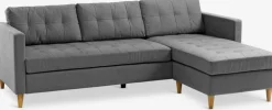 FALSLEVSofá FALSLEV chaise longue tela gris