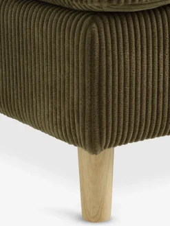 FALSLEVSofá FALSLEV chaise longue pana verde oliva