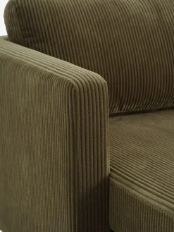 FALSLEVSofá FALSLEV chaise longue pana verde oliva