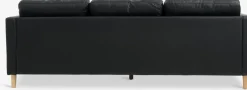 FALSLEVSofá FALSLEV chaise longue polipiel negro