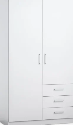 FANDRUPArmario FANDRUP 97x176 2 puertas 3 cajones blanco
