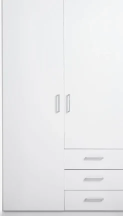 FANDRUPArmario FANDRUP 97x176 2 puertas 3 cajones blanco