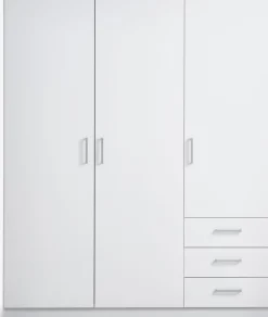 FANDRUPArmario FANDRUP 145x176 3 puertas 3 cajones blanco