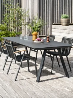 FAUSINGMesa de jardín FAUSING A100xL220 negro