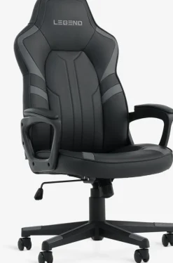 FJELSTEDSilla gaming FJELSTED polipiel negro/gris