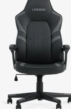 FJELSTEDSilla gaming FJELSTED polipiel negro/gris