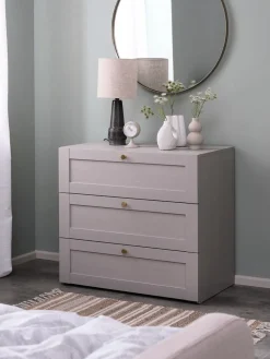 FRAMLEVCómoda FRAMLEV 3 cajones gris