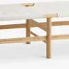 FRYDENDALDiván cama FRYDENDAL 196x72 tela beis/bambú