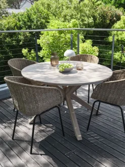 FUGLSANDMesa de jardín FUGLSAND Ø120 madera dura
