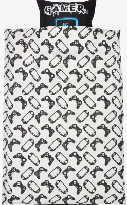 GAMINGPLUSJuego funda nórdica GAMING 155x220 negro