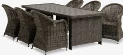 GAMMELBYMesa GAMMELBY L225 + 4 sillas GAMMELBY gris