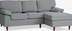 GEDVEDSofá chaise longue GEDVED tela gris claro