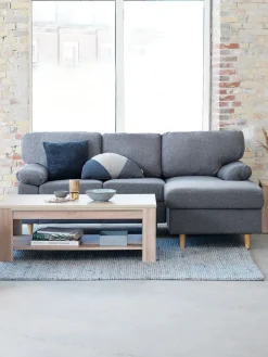 GEDVEDSofá GEDVED chaise longue gris