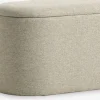 GISLEVPuf GISLEV 65x36 con almacenaje tela arena
